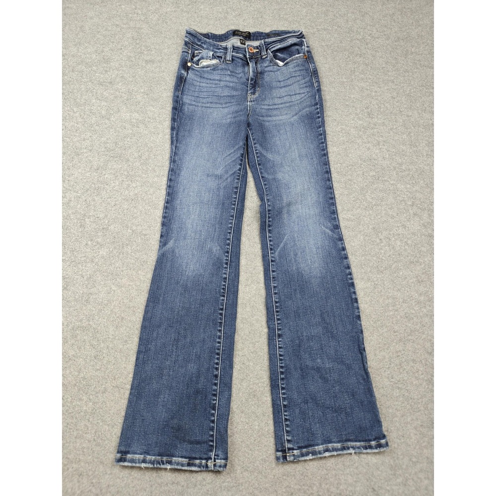 Judy Blue Bootcut Jeans Juniors 5/27 Blue Med Wash Mid Rise Stretch Denim